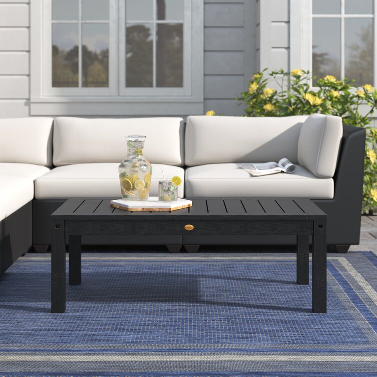 Black plastic deals coffee table